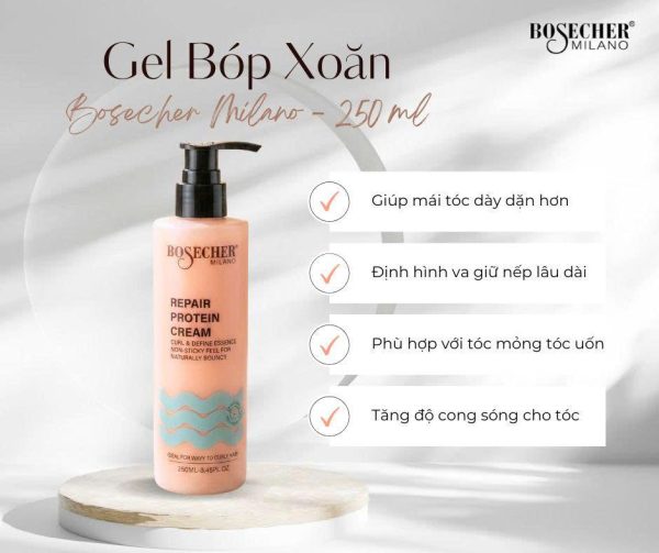 Gel Bóp Xoăn Bosecher 250ml - Ảnh 2