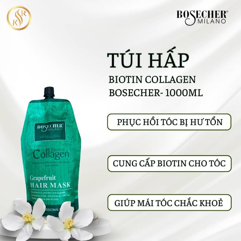 tui-hap-biotin-bosecher-1000ml.jpg Hấp phục hồi Biotin collagen Bosecher- 1000ml (túi) - Ảnh 1
