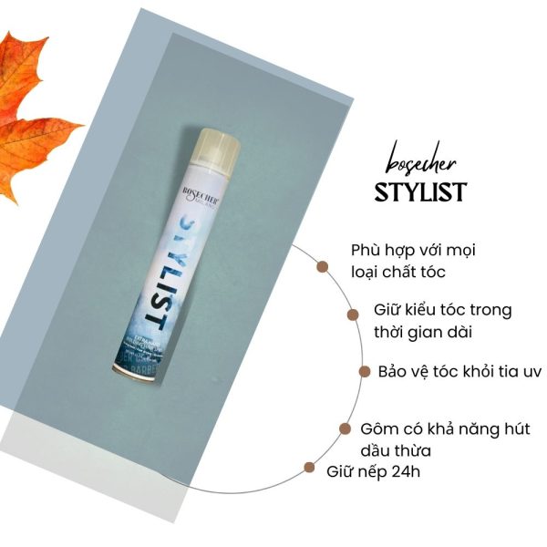 Gôm xịt cứng tóc Bosecher 400ml - Ảnh 5